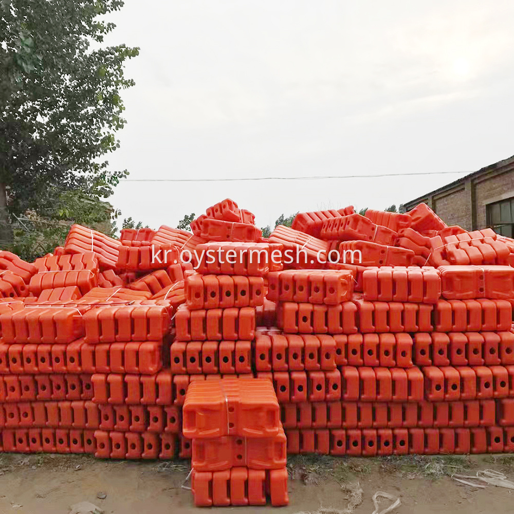 Plastic blow moulded concrete filled feet